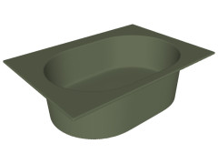 Раковина встраиваемая CIELO ELLE  EKLAOSF AG