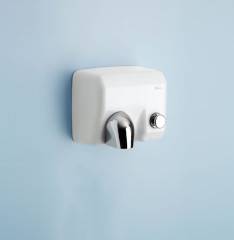 Gedy Brisa, сушилка дпя рук с защитой от вандалов, с горячим воздухом и кнопкой, цвет белый