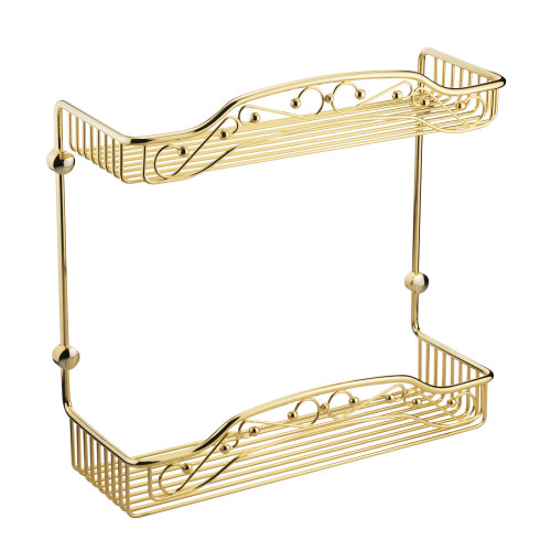 Решетка большая двойная L40xP15xH40 см., золото Migliore COMPLEMENTI