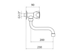 Кран для раковины MAMOLI ALFA-BETA 71710741B121