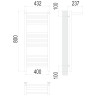 Полотенцесушитель TERMINUS Стандарт Аврора с/п П16 400х800 NEW