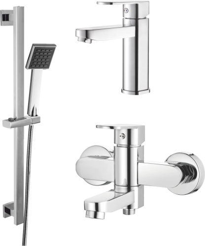 06037 Душевой комплект (3 в 1) ХРОМ  "GANZER"  (4/1шт)