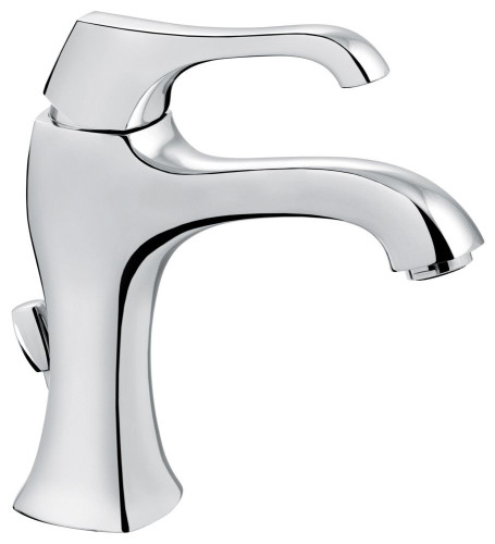 Emmevi Ares, однорычажный смеситель для раковины (излив 12,9 см), с донным клапаном, цвет хром