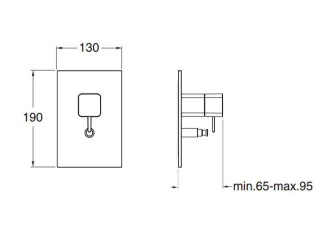 Внешняя часть смесителя для душа CRISTINA KING KG63951
