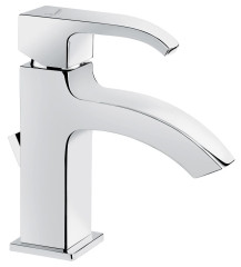 Emmevi Niagara, однорычажный смеситель для раковины с донным клапаном, цвет хром