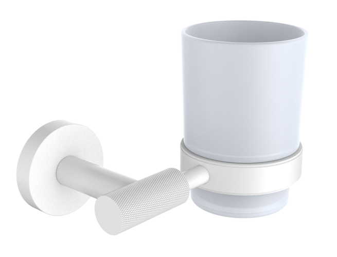 5505-F Стакан нас., стеклянная (БЕЛЫЙ) ViEiR  (24/1шт)