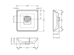 Раковина накладная HATRIA HAPPY HOUR Y0QR01