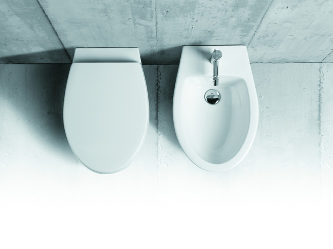 Унитаз приставной безободковый SIMAS LFT SPAZIO LFT 20 bia