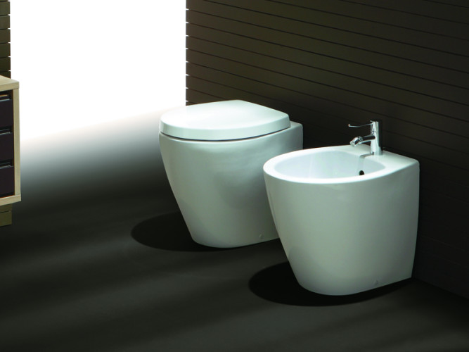 Унитаз приставной безободковый SIMAS LFT SPAZIO LFT 20 bia