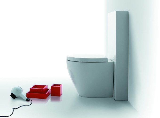 Унитаз приставной безободковый SIMAS LFT SPAZIO LFT 20 bia