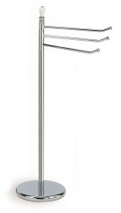 Stil Haus Nemi, стойка: 3 полотенцедержателя, цвет хром - белая керамика