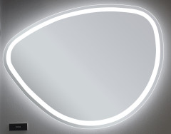 Xpertials Stone, овальное зеркало Led 80х70 см: датчик подсветки с диммером