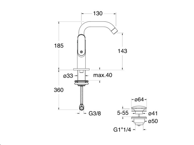 Смеситель для биде CRISTINA EAST SIDE ES32675