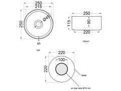 Раковина накладная CIELO SHUI COMFORT MILAT LV