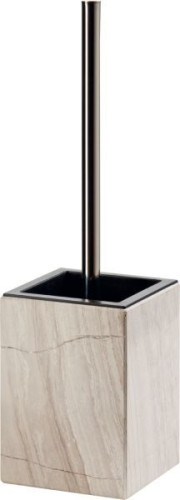 Batex Ravenna, напольный ерш из травертина, цвет хром - песочный