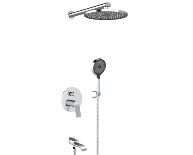 343563 Встроенный смес для душа с 3-функ. (ХРОМ) ViEiR  (6/1шт)