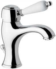 Emmevi Laguna, однорычажный смеситель для раковины (излив 11,5 см), с донным клапаном, цвет хром
