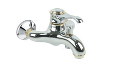 Emmevi Tiffany, однорычажный смеситель для ванны (излив 22,5 см), без набора для душа, цвет хром-золото