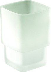 Gedy Lounge, стеклянный стакан c уплотнителем для установки в держатель 5447