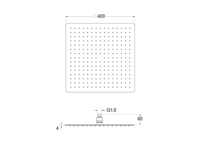 Верхний душ CRISTINA SANDWICH PD00651