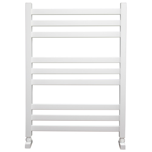 Полотенцесушитель Ника MODERN ЛМ-6 80/50 Soft Touch белый матовый с вентилями (комплект люкс)