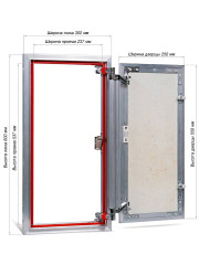 Люк под плитку ПРАКТИКА ЕВРОФОРМАТ АТР 30/60 (ш/в)