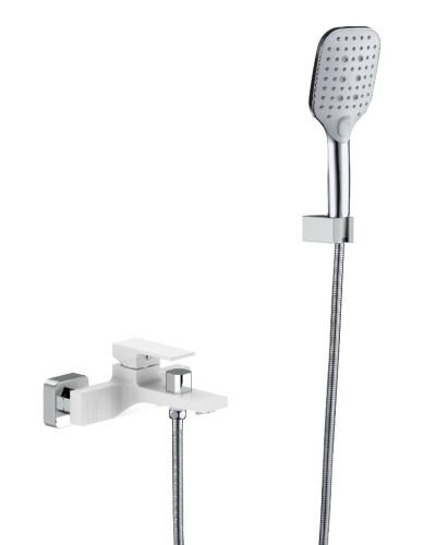 393535-F Смеситель од. для ванны кор. (БЕЛЫЙ) ViEiR (8/1шт)