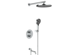 25003-3 Встроенный смес для ванны с 3-функ. термостат (ХРОМ) ViEiR  (6/1шт)