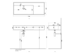 Раковина накладная / подвесная CIELO PLINIO PNLA115SF AL