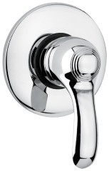 Emmevi Harmony, однорычажный встраиваемый смеситель для душа, цвет белый-золото