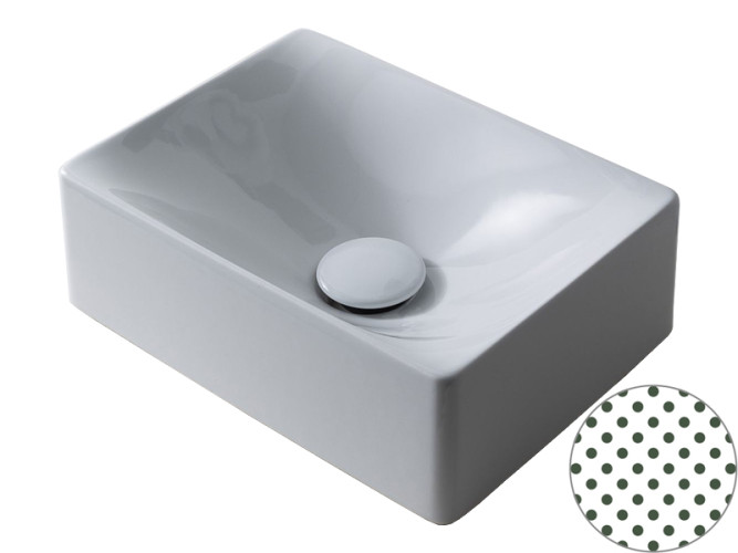 Раковина накладная Scarabeo SOFT-HUNG-CUBE 1503/SEV