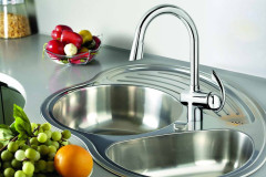 Emmevi Ramses, кухонный смеситель с поворотным изливом и вытяжным носиком, цвет хром