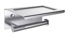 5510 Держатель для туалетной бумаги с полкой (ХРОМ) ViEiR  (20/1шт)