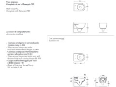 Биде подвесное SIMAS E-LINE EL 19/F85