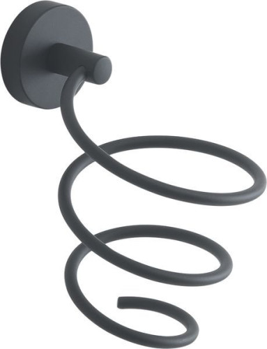 Gedy Eros, держатель для фена, цвет черный матовый