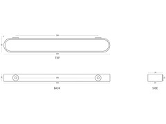 Полотенцедержатель овальный CIELO ACCESSORIES ACPT45 NM