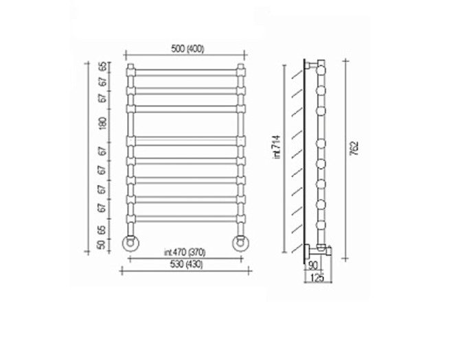 Полотенцесушитель водяной MARGAROLI SOLE MA0464NN0803CR