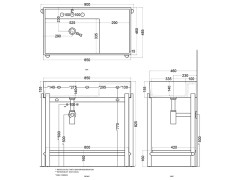 Консоль для раковины CIELO PLINIO PNST85 CO