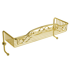 Решетка большая одинарная с двумя крючками L40xP15xH15 см., золото Migliore COMPLEMENTI