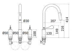 Смеситель для кухни MAMOLI PAOLA&amp;THEBATHROOM 752707560001