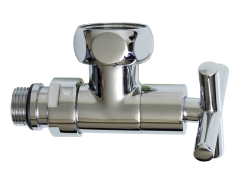 Кран для ПС УГЛОВОЙ 1/2ш х 1&quot;г КРЕСТ ViEiR