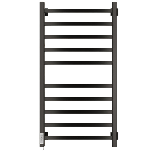 Полотенцесушитель Электрич.кабельный Ника STEP-1 100/50 RAL9005 черный матовый левый тэн