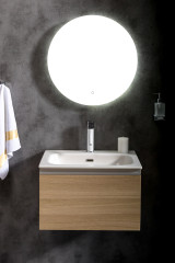 Тумба без раковины Vallessi 60*46см LIGHT OAK, 1 полка