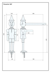 Emmevi Pinocchio, двухрычажный кухонный смеситель (излив 20,6 см), без донного клапана, цвет дерево