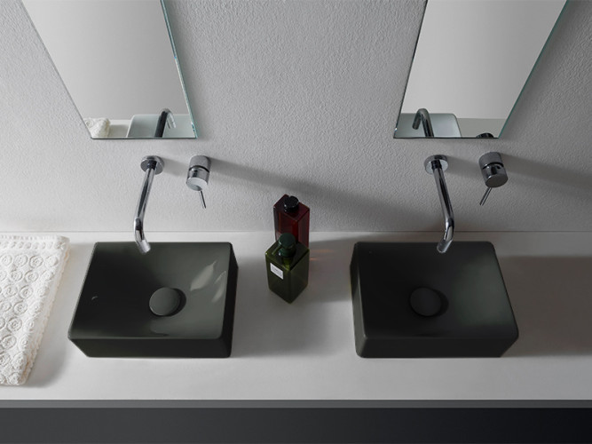 Раковина накладная Scarabeo SOFT-HUNG-CUBE 1503/37