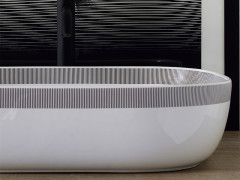 Раковина накладная Scarabeo GLAM 1804/RRNR