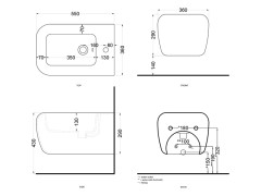 Биде подвесное CIELO SHUI SHBSB AV