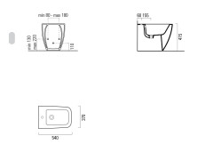 Биде приставное GSI SAND 9062111