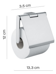 Gedy Canarie, бумагодержатель с откидной крышкой, цвет хром