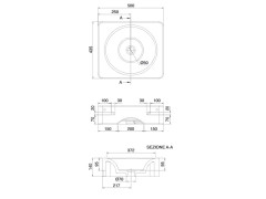 Раковина накладная/подвесная Scarabeo FUJI 6001